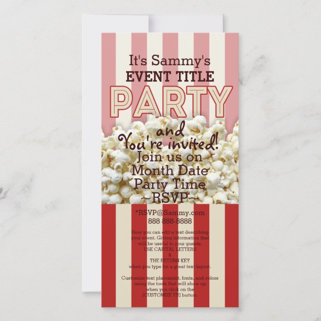 Es ist dein Personalisiertes Party. (Vorderseite)