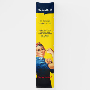 Es ist dein Personalisiertes Rosie Party Vertikal Banner
