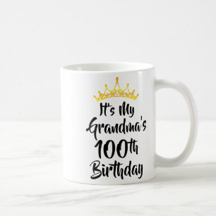 Es ist der 100. Geburtstag meiner Oma Krone Alles Kaffeetasse