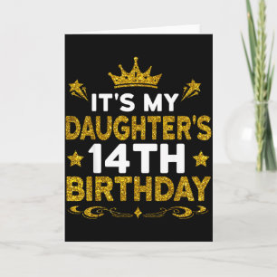 Es ist der 14. Geburtstag meiner Tochter Alles Gut Karte