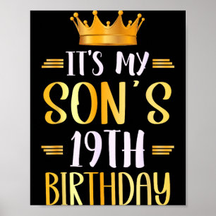 Es ist der 19. Geburtstag meines Sohnes. Herzliche Poster