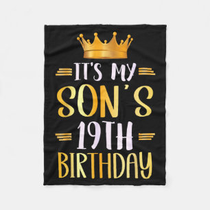 Es ist der 19. Geburtstag meines Sohnes Herzlichen Fleecedecke