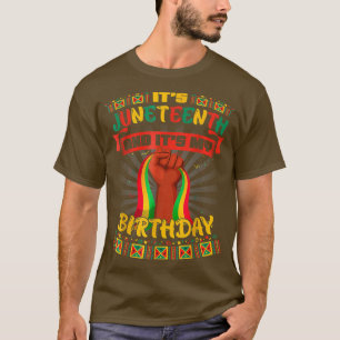 Es ist der 19. Juni und mein Geburtstag schwarzer T-Shirt