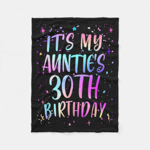Es ist der 30. Geburtstag meiner Tante Buntes Happ Fleecedecke