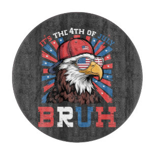 Es ist der 4. Juli Bruh Weißkopfseeadler Patriotis Schneidebrett