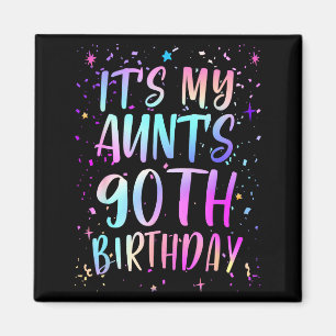 Es ist der 90. Geburtstag meiner Tante Bunt Fröhli Magnet