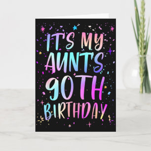 Es ist der 90. Geburtstag meiner Tante Buntes Happ Karte
