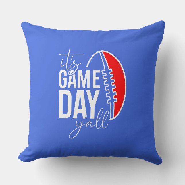 Es ist der Game Day Yall Kissen (Vorderseite)