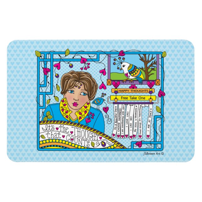 Es ist der Gedanke, dass zählt_Flexible Magnet 6"x (Horizontal)