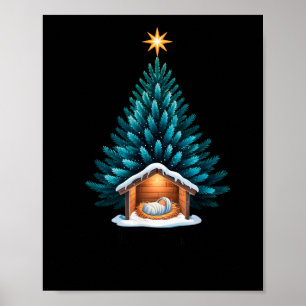 Es ist der Grund Baby Jesus Krippe Weihnachten Poster