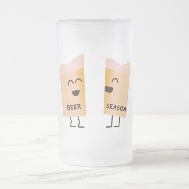 Es ist die Biersaison Mattglas Bierglas (Mittel)