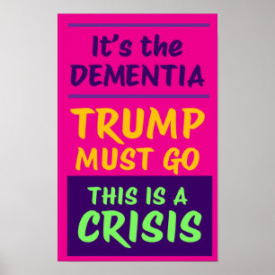 ES IST DIE DEMENZ Pink Protest Poster