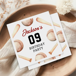 Es ist die Geburtstagspartei von Game Time Basebal Serviette