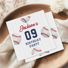 Es ist die Geburtstagspartei von Game Time Basebal Serviette