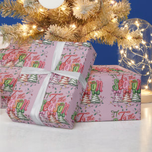 Es ist die Jahreszeit Coquette Weihnachtsbaum Kuch Geschenkpapier