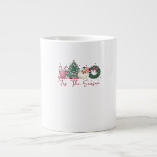 Es ist die Jahreszeit Frohe Weihnachten Süße Xmas- Jumbo-Tasse