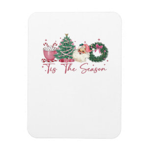 Es ist die Jahreszeit Frohe Weihnachten Süße Xmas- Magnet
