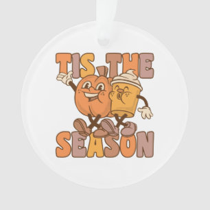 Es ist die Jahreszeit Groovy Pumkin Kaffee mit Vin Ornament
