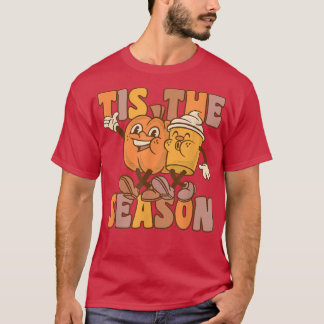 Es ist die Jahreszeit Groovy Pumkin Kaffee Vintag  T-Shirt
