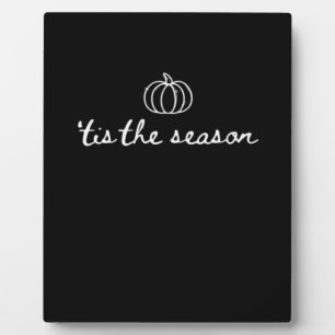 Es ist die Jahreszeit Kürbis Herbst Thanksgiving Fotoplatte