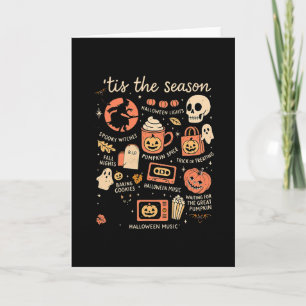 Es ist die Jahreszeit Kürbisblätter Herbst Hallowe Karte