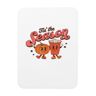 Es ist die Jahreszeit Retro Halloween Herbstparty Magnet