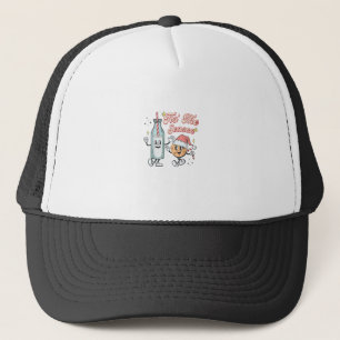 Es ist die Jahreszeit Retro Milch und Kekse Weihna Truckerkappe