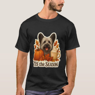 Es ist die Jahreszeit Skye Terrier Hund Herbst Kür T-Shirt