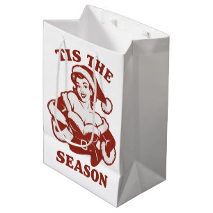 Es ist die Jahreszeit Snarky Weihnachten Sarcastic Mittlere Geschenktüte