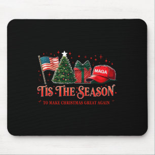 Es ist die Jahreszeit Trump Mega 2024 Macht Weihna Mousepad