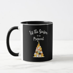 Es ist die Jahreszeit, um schwanger mit süßen Weih Tasse