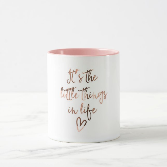 "Es ist die kleinen Sachen im Leben" Kaffee-Tasse Tasse (Zentrum)