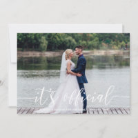 Es ist die Offizielle Heirat-/Hochzeitsankündigung