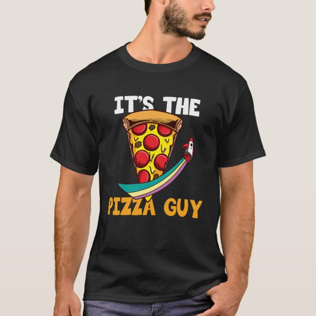Es ist die Pizza-Typ-Pizzeria T-Shirt (Vorderseite)
