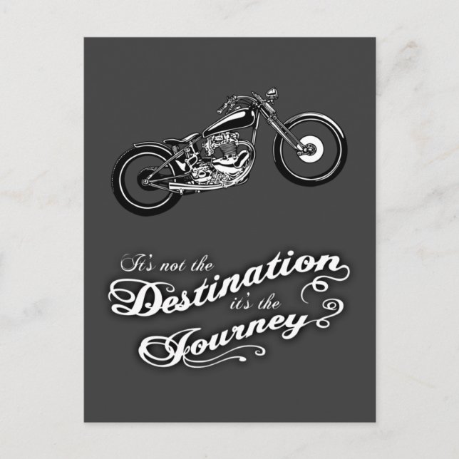 Es ist die Reise Postkarte (Vorderseite)