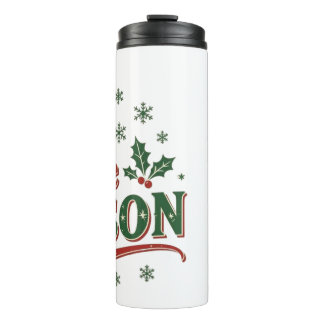 Es ist die Saison elegante minimalistische Weihnac Thermosbecher