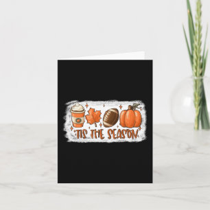 Es ist die Saison Football  Football Herbst Dankfe Karte