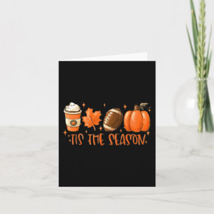 Es ist die Saison Football Football Herbst Dankfe Karte