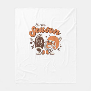 Es ist die Saison Football Retro Halloween Kreativ Fleecedecke
