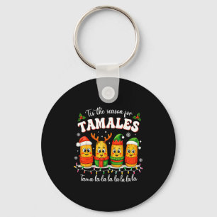 Es ist die Saison für Tamales Weihnachten Mexikani Schlüsselanhänger