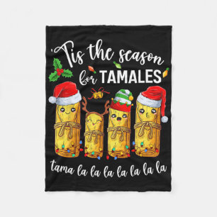 Es ist die Saison für Tamales Weihnachten Mexiko Fleecedecke