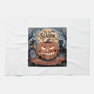 Es ist die Saison Halloween Geschirrtuch