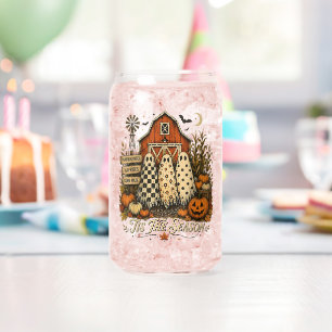 Es ist die Saison Herbst Autumn Halloween Geister Dosenglas