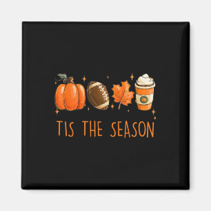 Es ist die Saison Herbst Herbstfußball Kürbis Kaff Magnet