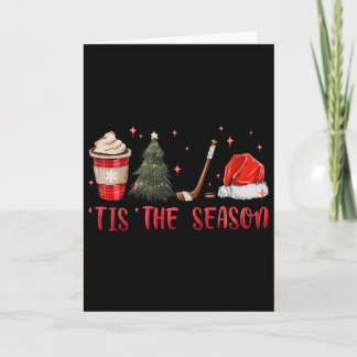 Es ist die Saison Hockey Kaffee Weihnachtsbaum Eis Karte
