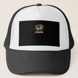 Es ist die Saison Kürbis Herbst Kaffee Retro Truckerkappe