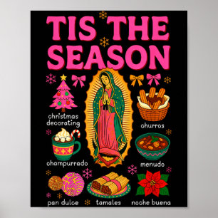 Es ist die Saison mexikanisches Weihnachten Xmas E Poster
