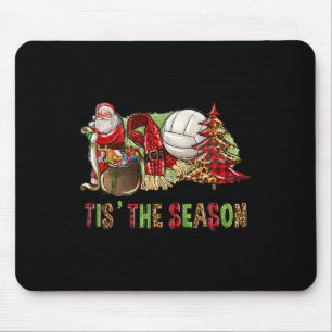 Es ist die Saison mit Volleyll und Santa Weihnacht Mousepad
