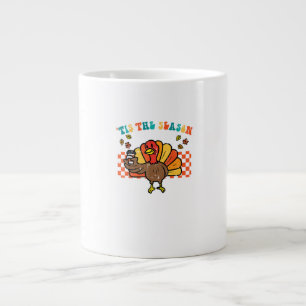 Es ist die Saison Truthahn Kaffee Thanksgiving Her Jumbo-Tasse