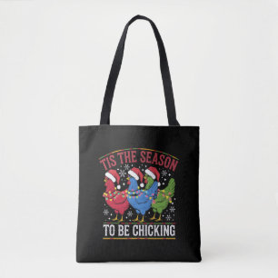 Es ist die Saison, um Weihnachts-Hühnchen-Western  Tasche